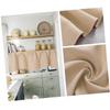 Cabilock High Precision Short Window Curtains Thermal Insulated Light Blocking Drapes for Kitchen Living Room and Bedrooms Beige view 4