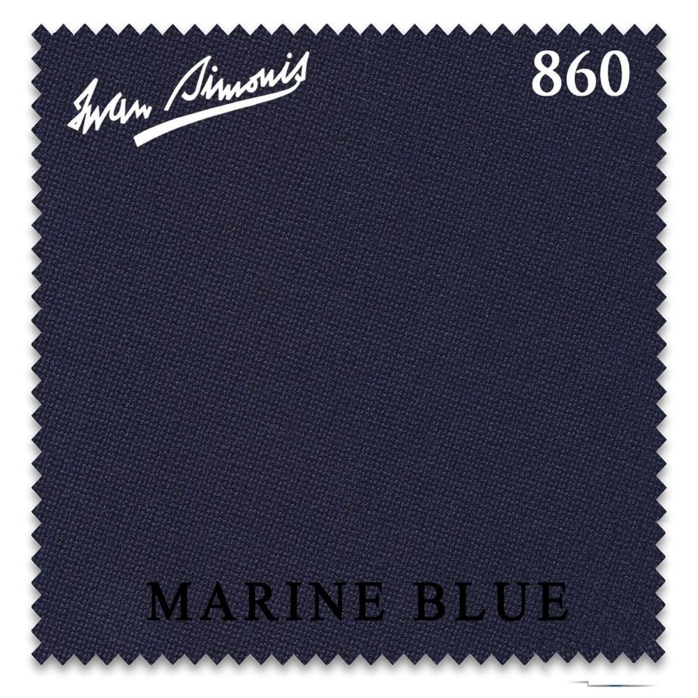 Iwan Simonis 860 Pool Billiard Table Cloth - Authorized Dealer (Marine Blue, 8 ft)