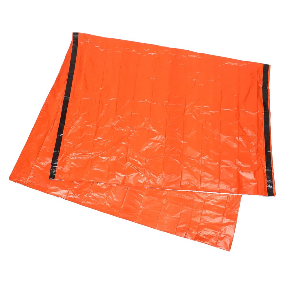 COOLHIYA Survival Tube Tent Aluminum Foil Emergency Shelter for Outdoor Adventure Reflective Heat Insulation