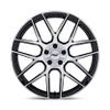TW002 22X9 5X112 G-BLK-MCH 27MM Custom Wheel view 3