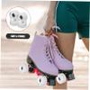 WHAMVOX Light up Roller Skating Wheels Flashing Wheels for Inline Skates Skateboards Durable Easy to Install for Use view 3