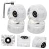 WHAMVOX Light up Roller Skating Wheels Flashing Wheels for Inline Skates Skateboards Durable Easy to Install for Use view 4