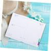 BUTIFULSIC Monthly Planner Notepad Spanish Language Daily Agenda Notebook Portable Yearly Planner Lightweight Multi-function Notepad for Journaling and Scheduling view 3