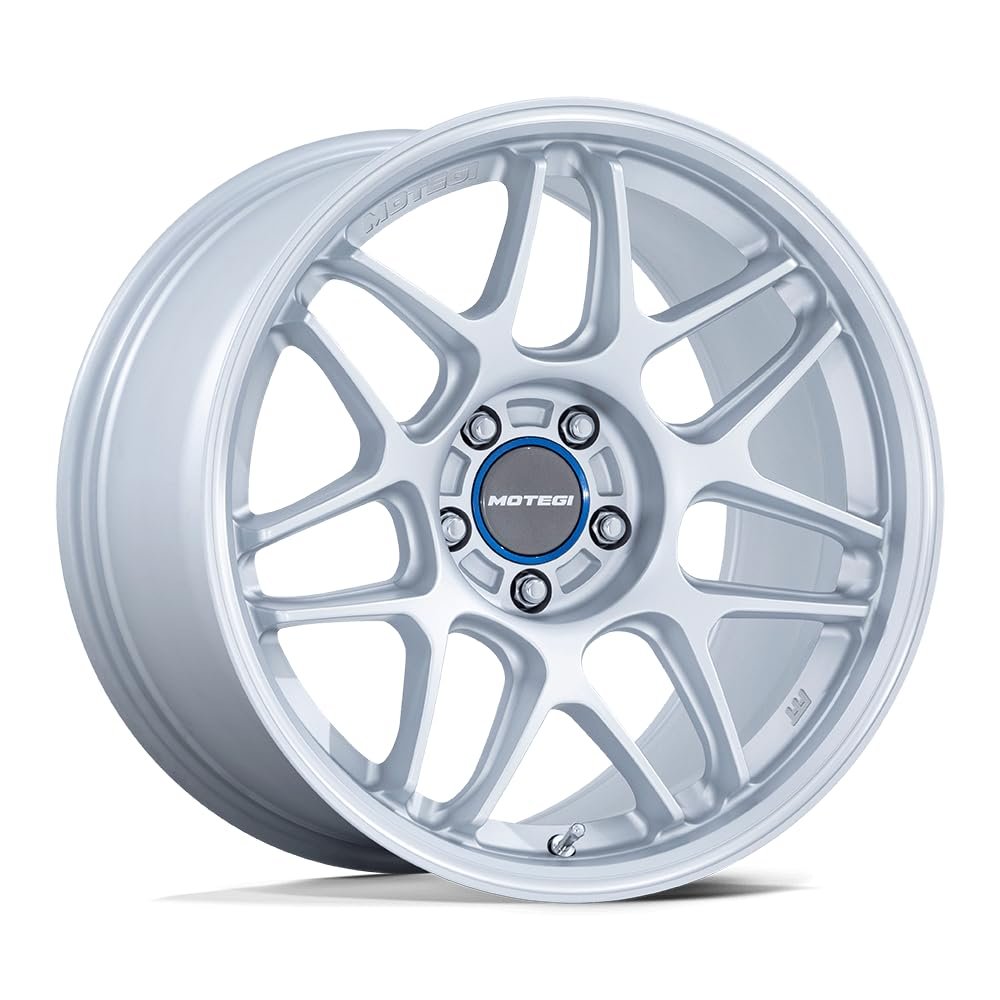 Motegi MR158 TSUBAKI 19X8.5 5X4.5 6.13 35mm HYPER SILVER W/MACHINED LIP - MR158SD19851235
