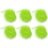 PATIKIL Dance Scarves, 6 Pcs Square Juggling Scarves 24 by 24 Inches for Play Magic Music Activity Juggling Dressing, Fluorescent Green view 1