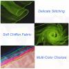 PATIKIL Dance Scarves, 6 Pcs Square Juggling Scarves 24 by 24 Inches for Play Magic Music Activity Juggling Dressing, Fluorescent Green view 3