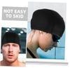Anneome 2pcs Pu Swimming Hat for Men and Women Flexible Skid Swim Cap Comfortable Hair Protector for Hair and Dreadlocks for Use view 3