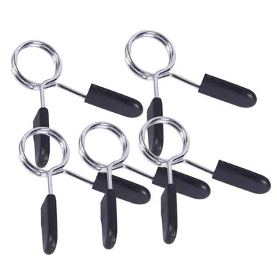 Anneome 5pcs Spring Clamp Barbell Collars for Weightlifting Powerlifting and Cross Fit Design Prevents Disc Slippage for Gym Use
