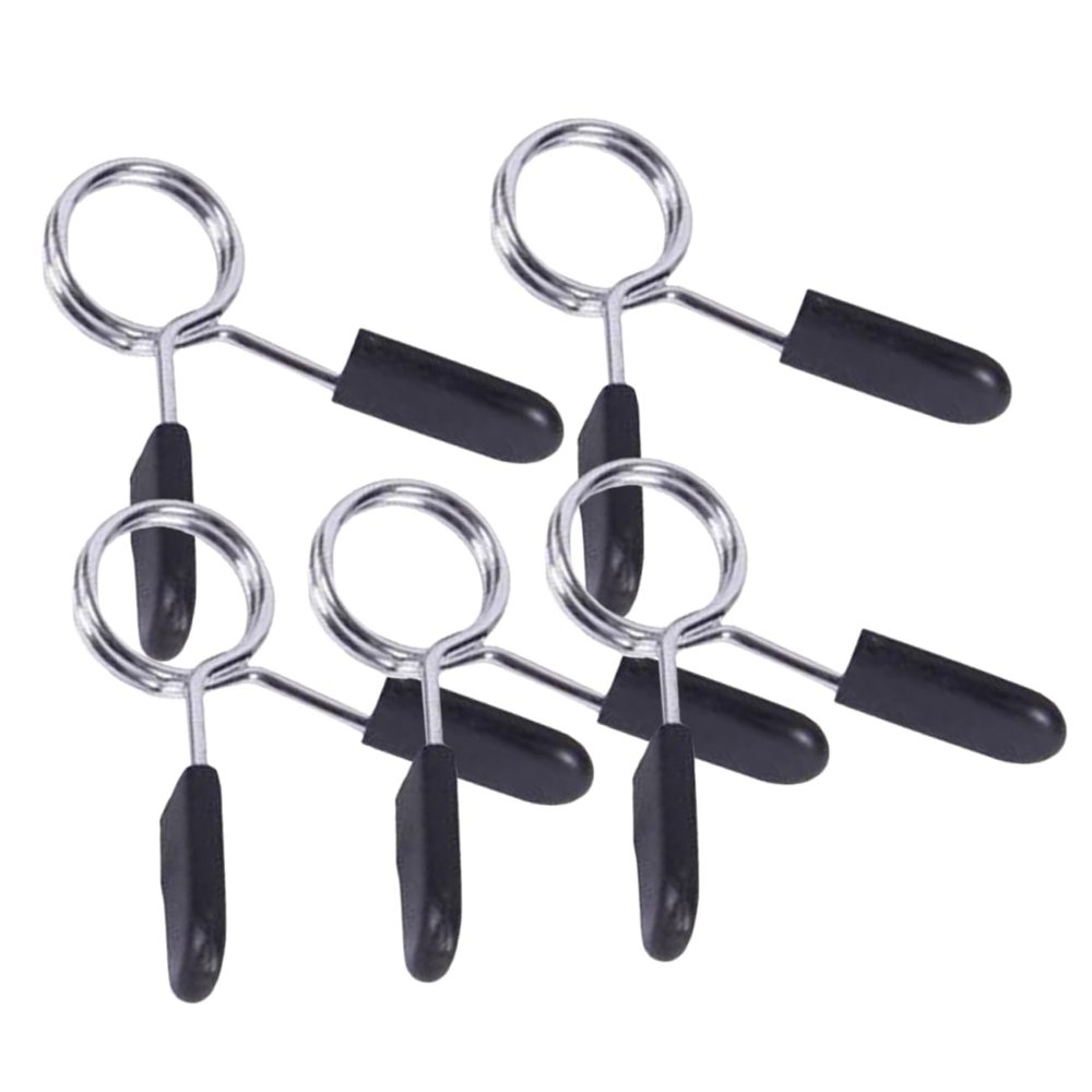 Anneome 5pcs Spring Clamp Barbell Collars for Weightlifting Powerlifting and Cross Fit Design Prevents Disc Slippage for Gym Use