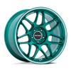 Motegi MR158 TSUBAKI 18X9.5 5X112 6.63 35mm HOKKAIDO GREEN W/MACHINED LIP - MR158ED18955735 view 1