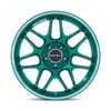 Motegi MR158 TSUBAKI 18X9.5 5X112 6.63 35mm HOKKAIDO GREEN W/MACHINED LIP - MR158ED18955735 view 4