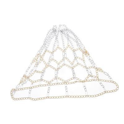 Yardwe 1pc Sturdy Outdoor Basketball Net Weather-Resistant Iron Chain Replacement for Standard Basketball Hoops Easy to Install Conditions