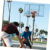 Yardwe 1pc Sturdy Outdoor Basketball Net Weather-Resistant Iron Chain Replacement for Standard Basketball Hoops Easy to Install Conditions view 4