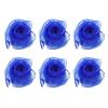 PATIKIL Dance Scarves, 6 Pcs Square Juggling Scarves 24 by 24 Inches for Play Magic Music Activity Juggling Dressing, Blue view 1