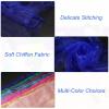 PATIKIL Dance Scarves, 6 Pcs Square Juggling Scarves 24 by 24 Inches for Play Magic Music Activity Juggling Dressing, Blue view 3