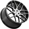 TSW TW002 22X9 5X120 G-BLK-MCH 27MM Custom Wheel view 2
