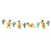 COOLHIYA Fiesta Banner Mexican Wedding Decor Cactus Border Latte Art Garlands for Party view 1