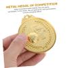 Yardwe 3pcs Sports Medals Gold Silver Bronze Award Medals for Basketball Competitions for Boys and Girls Sports Tournaments and Celebration Events view 4