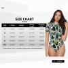 Augenstern Boston-Terrier-Cactus Women's Short-Sleeve Round Neck One-Piece Swimsuit X-Large view 2