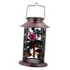 COOLHIYA 1pc Decorative Solar-Powered Dragonfly Lantern Unique Hanging Light for Garden Patio Porch Art Design Elegant Outdoor