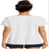 Avia Activewear Women's Short Sleeve Oversize T-Shirt (US, Alpha, Medium, Regular, Regular, White) view 2