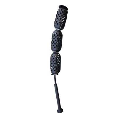 Aero Swing Baseball Swing Trainer, Bat Swing Air Resistance, Baseball Training Equipment, Training Aid for Speed, Accuracy, Baseball Bat Weight - All Black - Pro