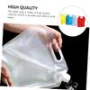 GOOHOCHY 4pcs Large Capacity Outdoor Water Storage Bag Lightweight Water Bag for Camping Hiking and Travel Transparent and Red view 2