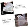 GOOHOCHY 4pcs Large Capacity Outdoor Water Storage Bag Lightweight Water Bag for Camping Hiking and Travel Transparent and Red view 4