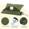 PATIKIL Golf Tee Pouch 6.7x5.5 Inch, Zipper Golf Ball Bag with Metal Lobster Claw Clip for Men Women Valuables Holder, Army Green view 3