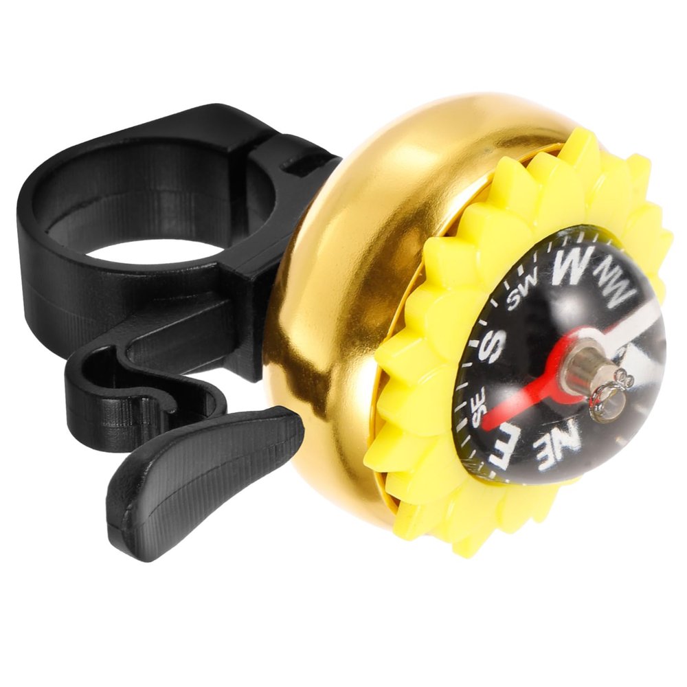 Parliky Compass Designed Cycling Bell Aluminum Alloy Loud and Crisp Sound Bike Bell for Found