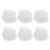 PATIKIL Dance Scarves, 6 Pcs Square Juggling Scarves 24 by 24 Inches for Play Magic Music Activity Juggling Dressing, White view 1