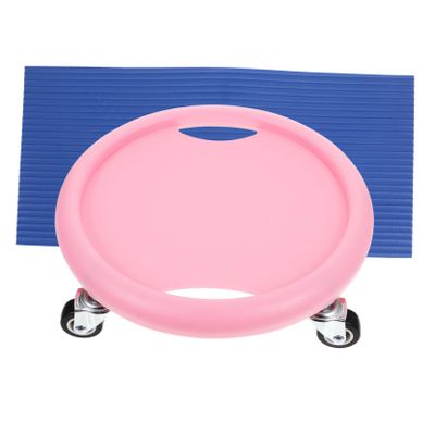 balacoo 1set Abdominal Fitness Disc Non-Slip Surface Low-Impact Sliding Board and Knee Pad for Core Strengthening Compact and Quiet Gym Equipment for Women