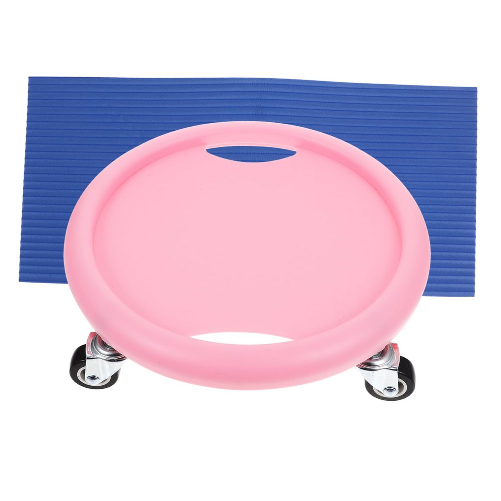 balacoo 1set Abdominal Fitness Disc Non-Slip Surface Low-Impact Sliding Board and Knee Pad for Core Strengthening Compact and Quiet Gym Equipment for Women
