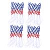 SUPVOX 4pcs Heavy Duty Tricolor Basketball Nets Weather Nylon Replacement for Standard Rims for Outdoor Games and Practices view 1