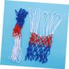 SUPVOX 4pcs Heavy Duty Tricolor Basketball Nets Weather Nylon Replacement for Standard Rims for Outdoor Games and Practices view 3
