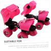 Abaodam Adjustable Rubber Roller Skate Toe Stops Easy to Install Toe Brakes for Skating Ergonomic Design for Stability and Control Great for Outdoor Use view 2