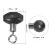 PATIKIL 0.7"x0.5" Cross-Line Fishing Swivels & Bead, 10Pcs T Shape Pulley Slide Rig Rolling Swivels Fishing Hooks Connector Terminal Tackle, Black view 2