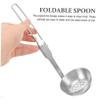 WHAMVOX Outdoor Slotted Spoon Compact Stainless Steel Skimmer for Camping Hiking and Outdoor Activities Durable and Lightweight Cooking Utensil view 2