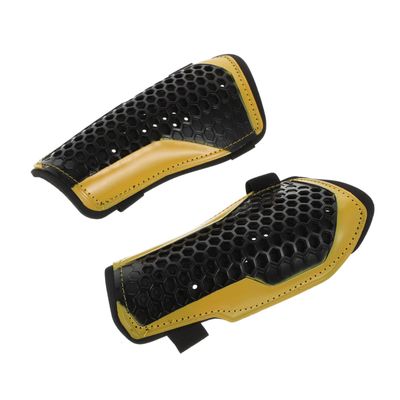 SUPVOX 1pair Comfortable Breathable Shin Pads for Adults Lightweight Soccer Calf Gear Non- Design for for Football Training and Black Yellow s