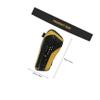 SUPVOX 1pair Comfortable Breathable Shin Pads for Adults Lightweight Soccer Calf Gear Non- Design for for Football Training and Black Yellow s view 2