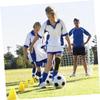 SUPVOX 1pair Comfortable Breathable Shin Pads for Adults Lightweight Soccer Calf Gear Non- Design for for Football Training and Black Yellow s view 4