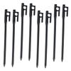 WHAMVOX 8pcs Shed Anchors to Ground Kit Heavy Duty Cast Iron Tent Nails Long Tent Stakes Camping Safety Stakes view 1