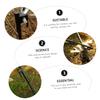 WHAMVOX 8pcs Shed Anchors to Ground Kit Heavy Duty Cast Iron Tent Nails Long Tent Stakes Camping Safety Stakes view 4
