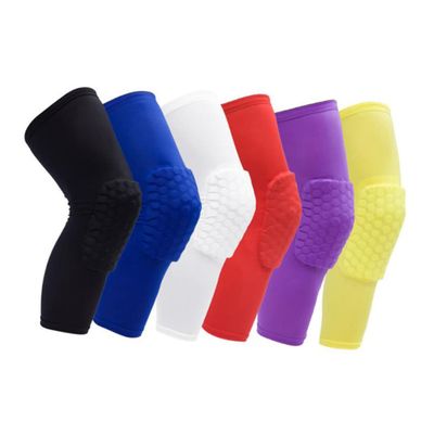 SUPVOX 1pc Elastic Breathable Honeycomb Leg Sleeve Support Brace Kneepads for Volleyball Running Protection s