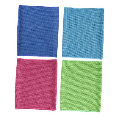 BESPORTBLE 4pcs Instant Cooling Towels Soft Breathable Microfiber Ice Towels for Sports Yoga Gym Activities Quick-Drying Sweat Absorbing Bright