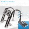 CIRCIR Dock Swim Step Ladder Boat Ladders 4 Step Folding Telescopic, Rear Entry Inboard Pontoon Boat Ladder Under Deck, Folding Swim Dock Tailgate Boating Equipment, KCQU10032648 view 4
