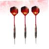 BESPORTBLE 3pcs Professional Dartboard Set Stainless Steel Darts Steel Tip Darts Aluminum Shafts Game Supplies for Adults view 2