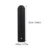 balacoo Barbell Handle Grip Cover -Slide Plastic Handlebar End for Dumbbells Barbells Material Ergonomic Design Fits Standard Bars Black view 4