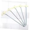 WHAMVOX 8pcs Glow- Dark Tent Stakes Durable Iron Steel Spiral Pegs with Plastic Handle Heavy Duty for Camping Hiking and Outdoor Adventures view 3