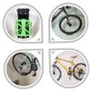 BESPORTBLE 2sets Wall-mount Bike Hanger Anti-skid Storage Rack for Mountain Road Bikes Easy to Install Space-saving Design Durable Resistant Black view 3